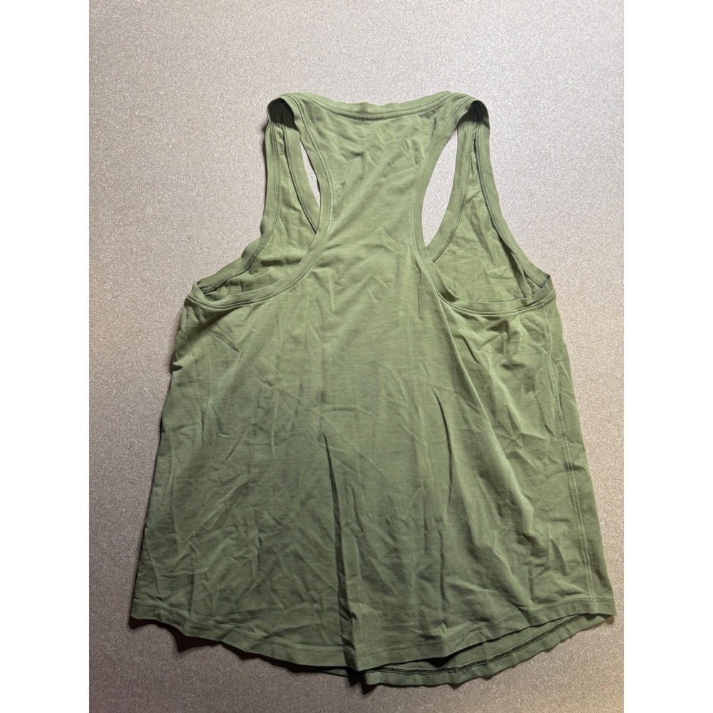 Lululemon Olive Green Racerback Tank Top Athletic Workout Activewear size L $77